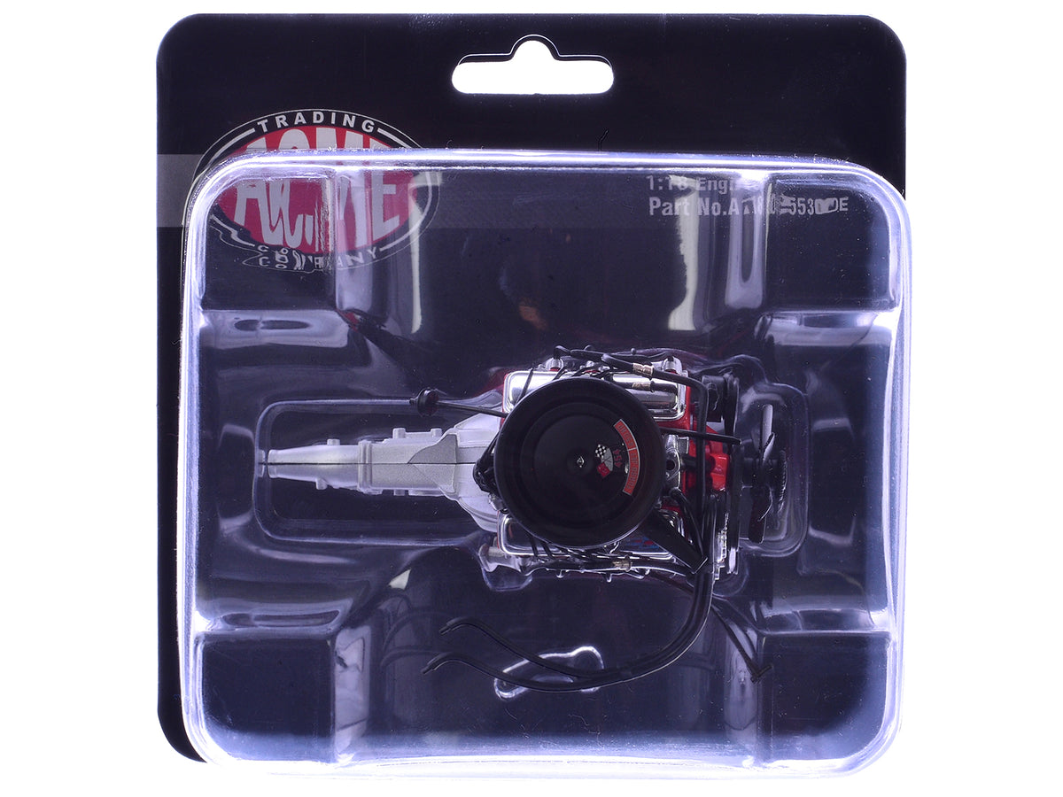 454 LS6 Engine and Transmission Replica from "1970 Chevrolet Chevelle SS" 1/18 Model