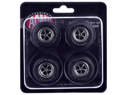 "Super Sport" Wheel and Tire Set of 4 pieces from "1970 Chevrolet Chevelle SS" for 1/18 Scale Models