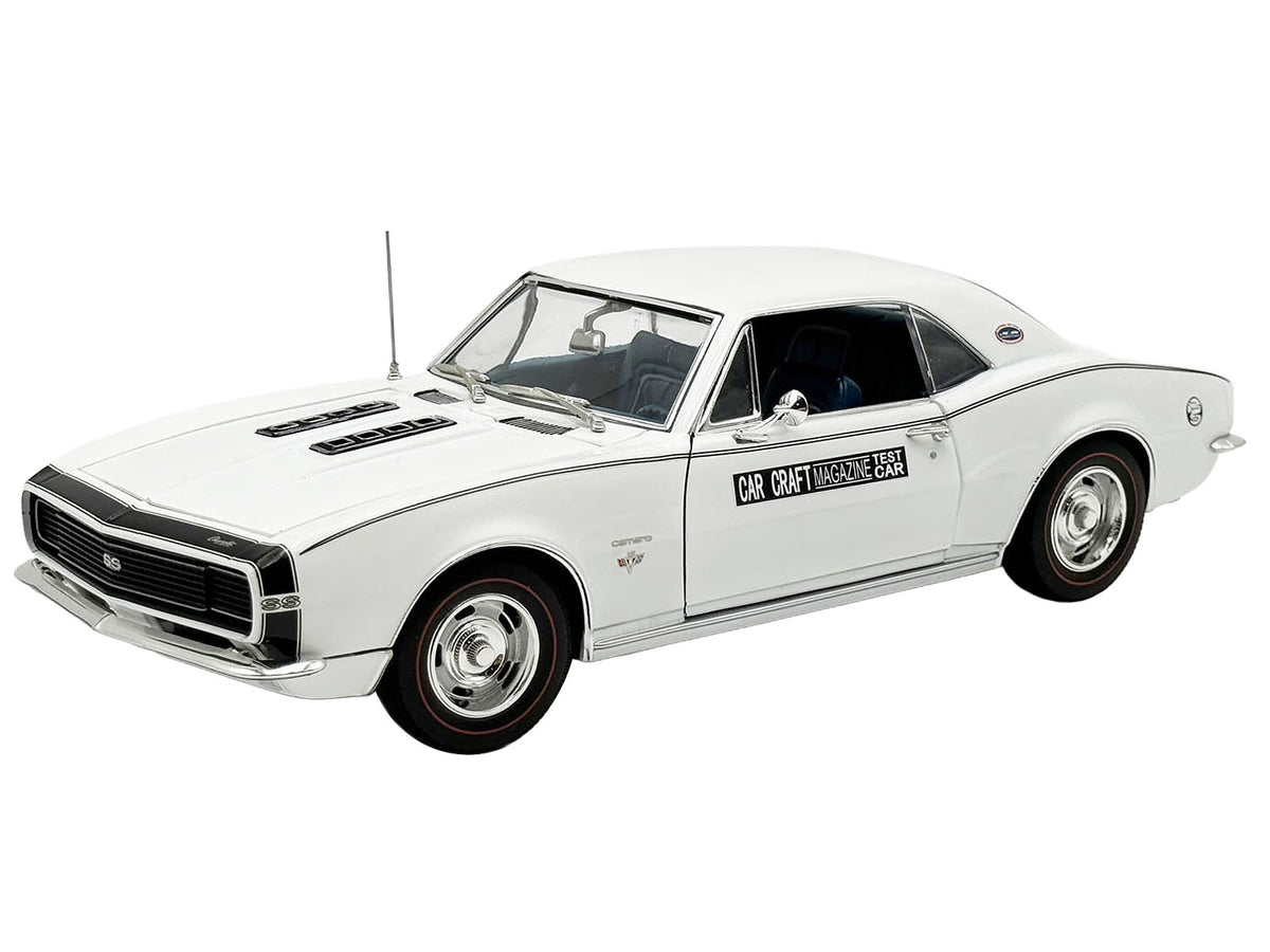 1967 Chevrolet Camaro RS/SS "Car Craft Test Car" White Limited Edition to 180 pieces Worldwide 1/18 Diecast Model Car