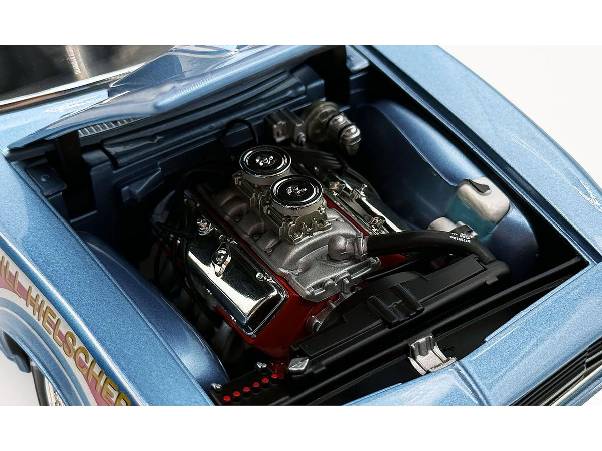 1967 Chevrolet Camaro "Mr. Bardahl Drag Car" Blue Metallic with Red and White Graphics Limited Edition to 312 pieces Worldwide 1/18 Diecast Model Car