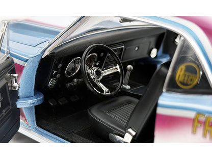 1967 Chevrolet Camaro "Mr. Bardahl Drag Car" Blue Metallic with Red and White Graphics Limited Edition to 312 pieces Worldwide 1/18 Diecast Model Car
