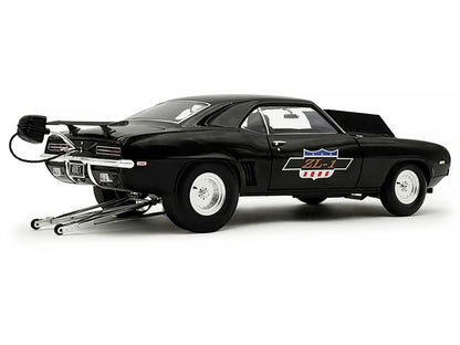1969 Chevrolet Camaro ZL-1 "Drag Outlaws" Black Limited Edition to 372 pieces Worldwide 1/18 Diecast Model Car