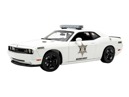 2010 Dodge Challenger SRT8 "Hazzard County Sheriff" White Limited Edition to 300 pieces Worldwide 1/18 Diecast Model Car