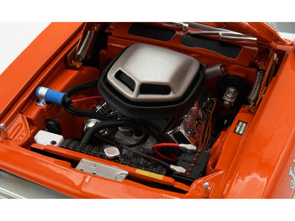1970 Plymouth HEMI Cuda "Sun Kissed Cuda - Sox & Martin" Vitamin C Orange with Black Vinyl Top Limited Edition to 444 pieces Worldwide 1/18 Diecast Model Car