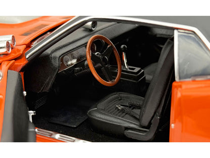 1970 Plymouth HEMI Cuda "Sun Kissed Cuda - Sox & Martin" Vitamin C Orange with Black Vinyl Top Limited Edition to 444 pieces Worldwide 1/18 Diecast Model Car