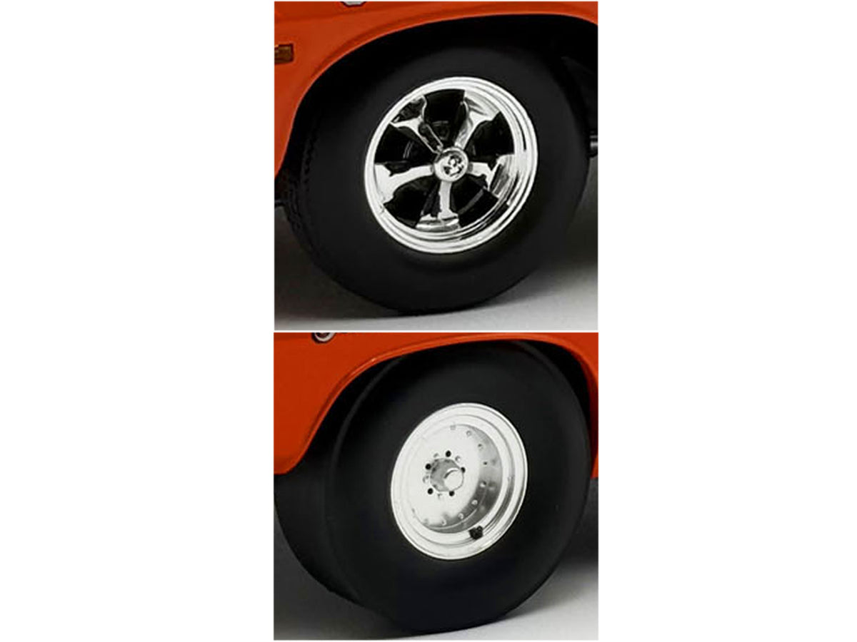 "Centerline/Keystone" Wheel and Tire Set of 4 pieces from 1970 Plymouth HEMI Cuda for 1/18 Scale Models