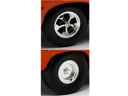 "Centerline/Keystone" Wheel and Tire Set of 4 pieces from 1970 Plymouth HEMI Cuda for 1/18 Scale Models