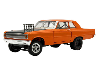 1965 Dodge Coronet AWB "Go Man Go" Go Mango Orange with Black Hood Limited Edition to 300 pieces Worldwide 1/18 Diecast Model Car