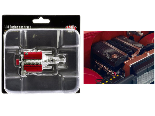 LS3 Engine & Transmission Replica from "1967 Chevrolet C-10 Custom" 1/18 Model
