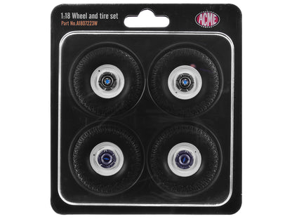 "35 Inch Offroad" Wheel and Tire Set of 4 pieces from 1967 Chevrolet K-10 Pickup Truck for 1/18 Scale Models
