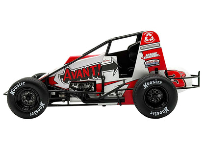 USAC Sprint Car #3P Kyle Cummins "Avanti" Champion "USAC Sprint Car National Championship" (2025) 1/18 Diecast Model Car