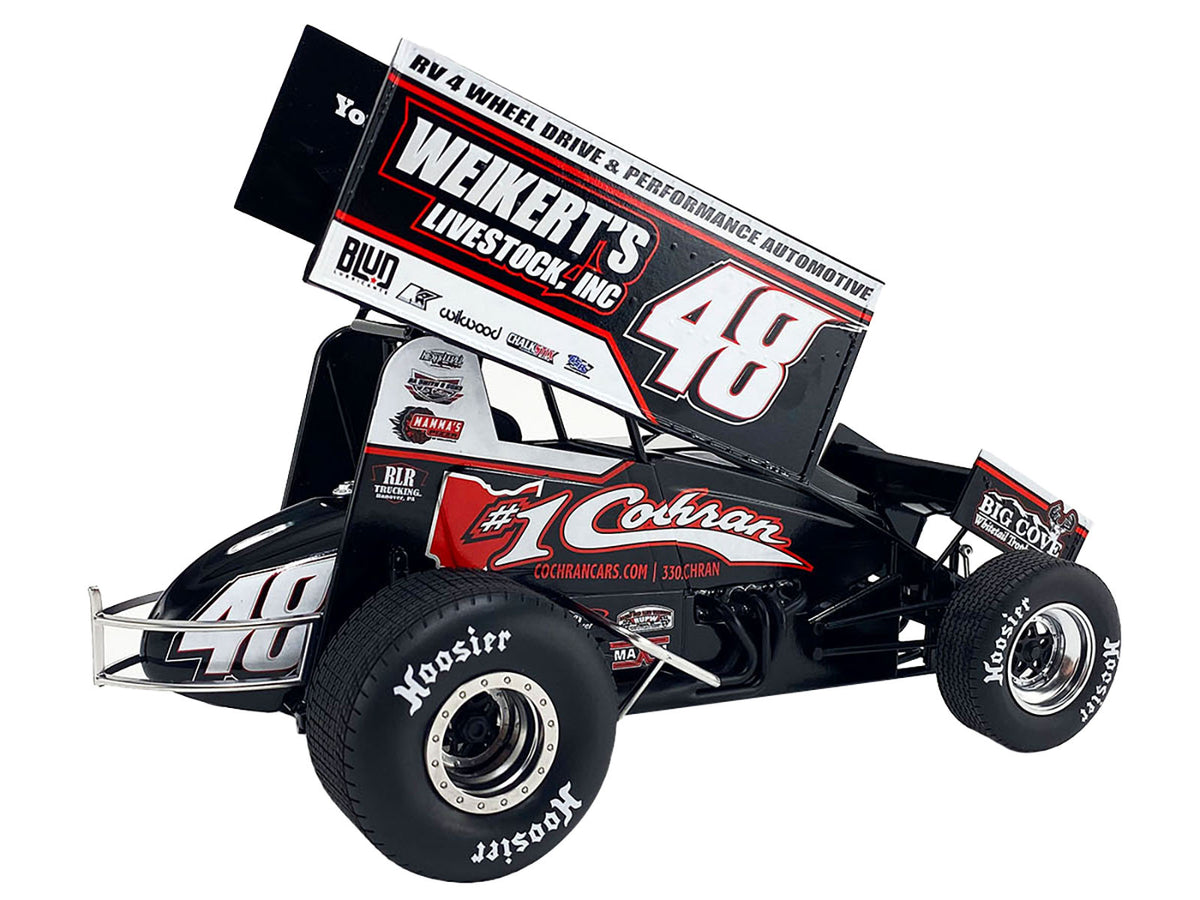 Winged Sprint Car #48 Danny Dietrich "Weikert's Livestock Inc." Gary Kauffman Racing (2024) 1/18 Diecast Model Car
