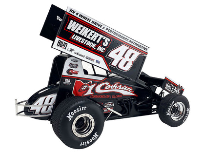 Winged Sprint Car #48 Danny Dietrich "Weikert's Livestock Inc." Gary Kauffman Racing (2024) 1/18 Diecast Model Car