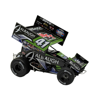Winged Sprint Car #41 Carson Macedo "Albaugh" Jason Johnson Racing (2026) 1/18 Diecast Model Car
