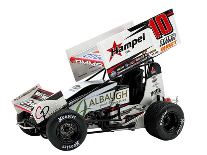 Winged Sprint Car #10 Ryan Timms "Liebig Motorsports - Hampel Oil" (2026) 1/18 Diecast Model Car