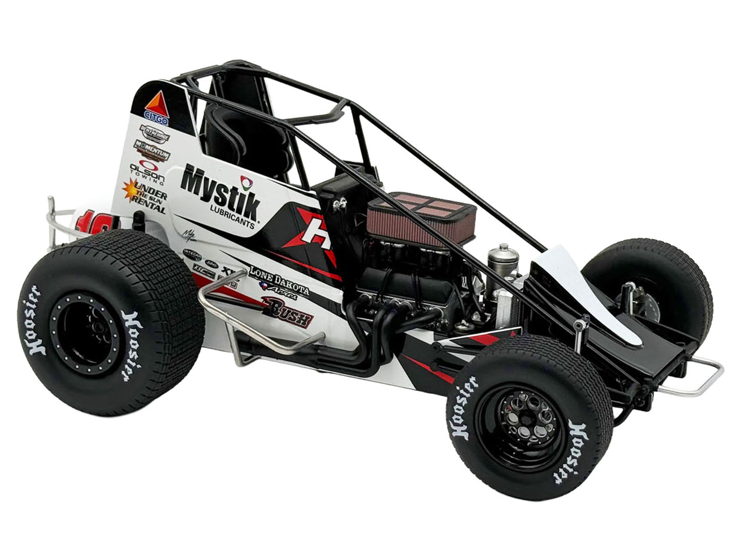 Winged Sprint Car #10 Ryan Timms "Liebig Motorsports - Hampel Oil" (2026) 1/18 Diecast Model Car