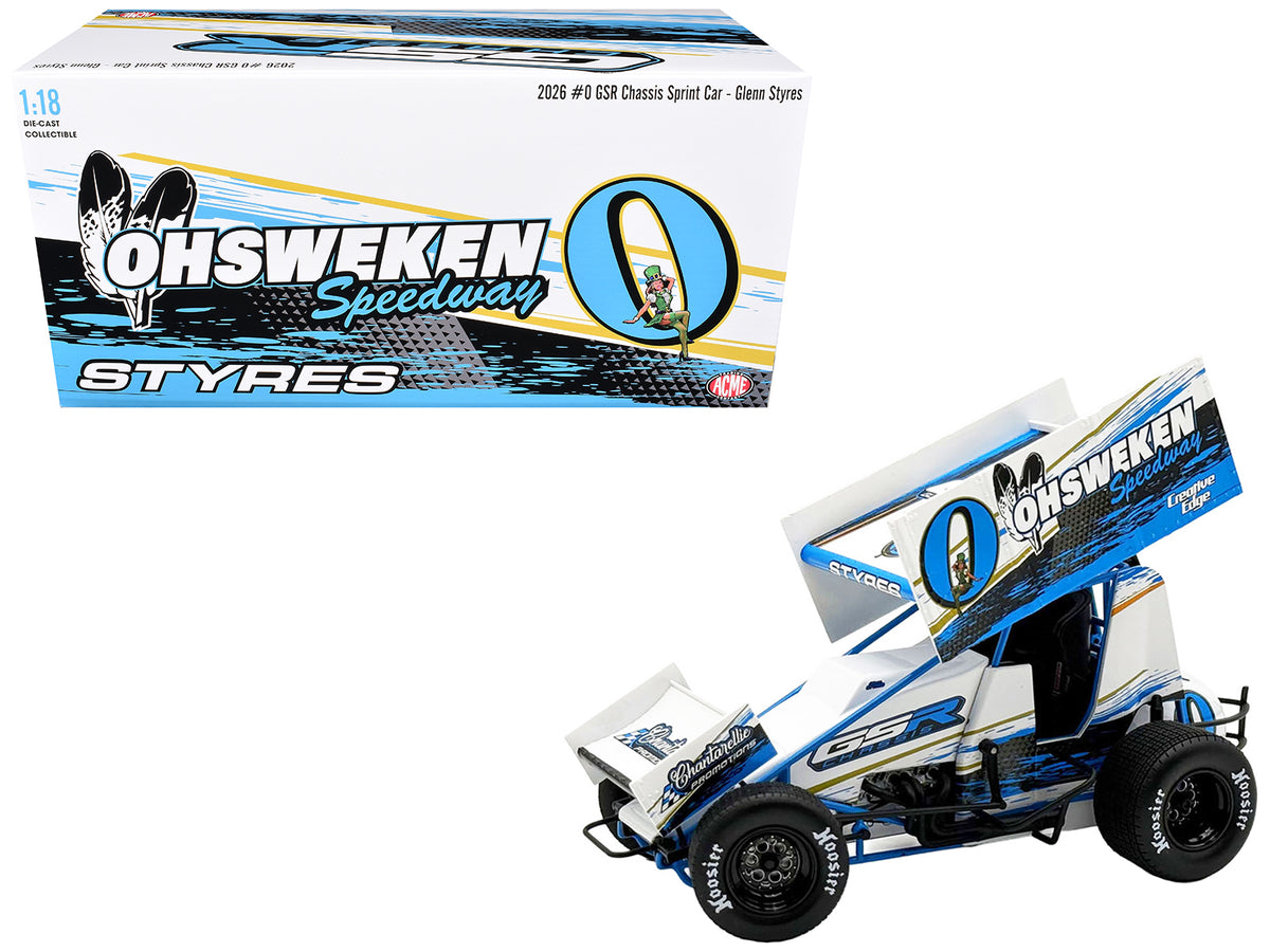Winged Sprint Car #0 Glenn Styres "GSR Chassis - Ohsweken Speedway" (2026) 1/18 Diecast Model Car