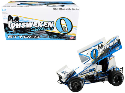 Winged Sprint Car #0 Glenn Styres "GSR Chassis - Ohsweken Speedway" (2026) 1/18 Diecast Model Car