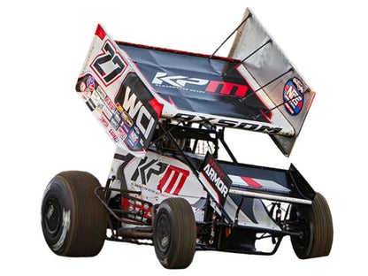 Winged Sprint Car #27 Emerson Axsom "WCI - KPM" White (2026) 1/18 Diecast Model Car