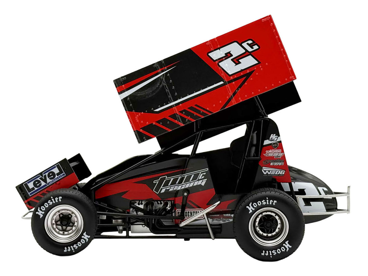 Winged Sprint Car #2C Cole Macedo "Two C Racing" (2026) 1/18 Diecast Model Car