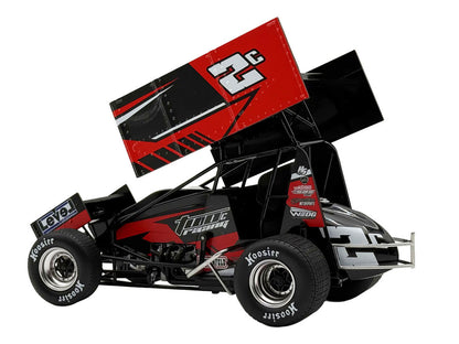 Winged Sprint Car #2C Cole Macedo "Two C Racing" (2026) 1/18 Diecast Model Car