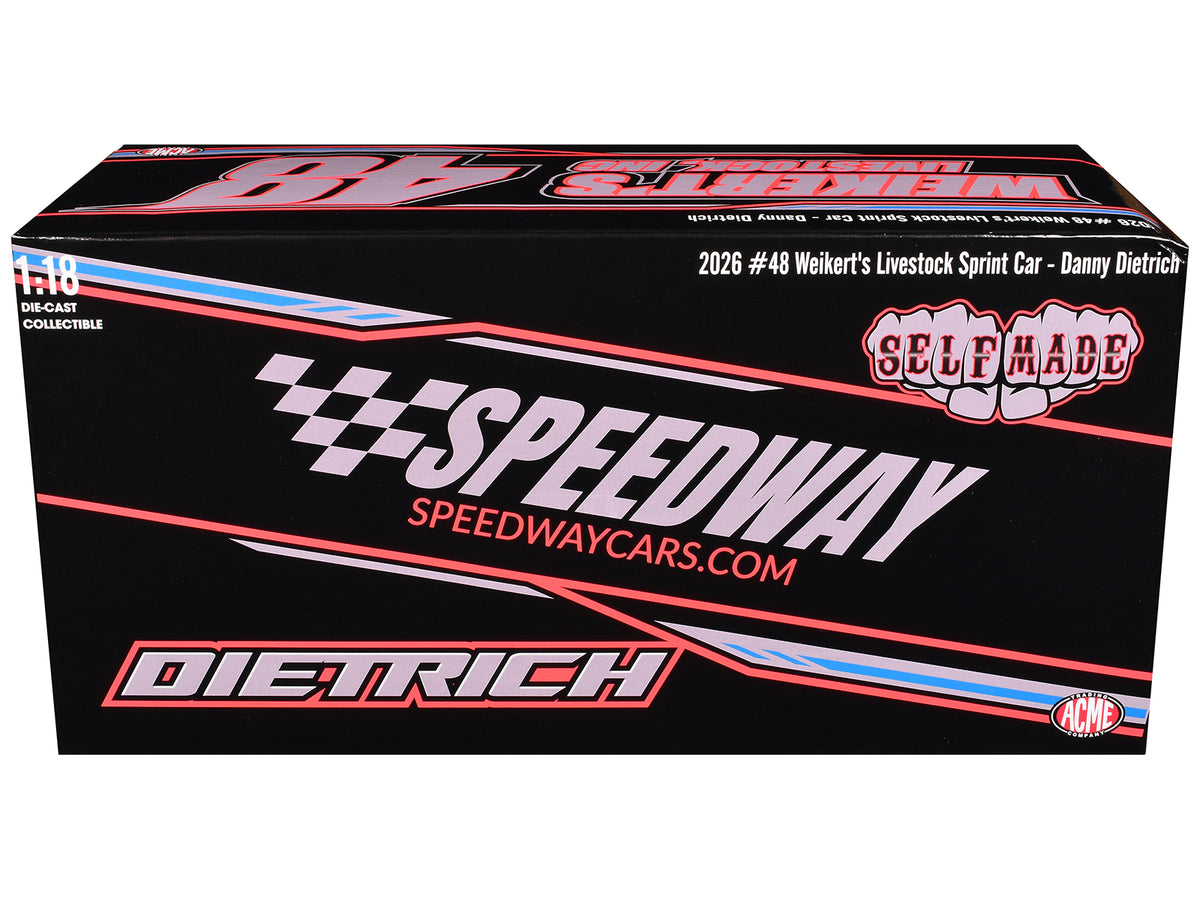 Winged Sprint Car #48 Danny Dietrich "Weikert's Livestock - Speedway Cars" (2026) 1/18 Diecast Model Car