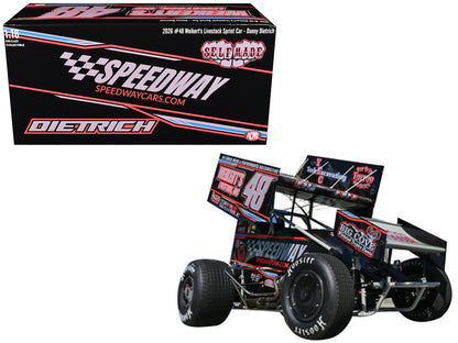 Winged Sprint Car #48 Danny Dietrich "Weikert's Livestock - Speedway Cars" (2026) 1/18 Diecast Model Car