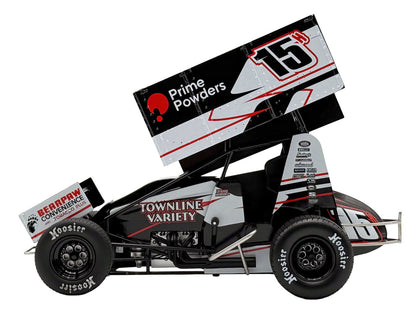 Winged Sprint Car #15H Sam Hafertepe "Townline Variety - Prime Powders" (2026) 1/18 Diecast Model Car