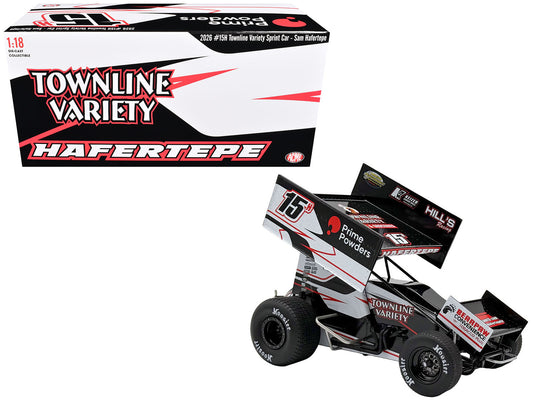 Winged Sprint Car #15H Sam Hafertepe "Townline Variety - Prime Powders" (2026) 1/18 Diecast Model Car