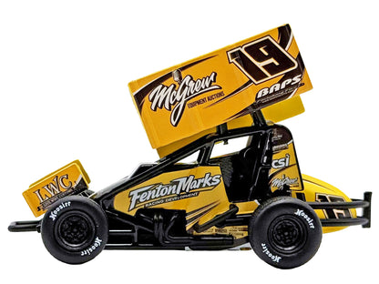 Winged Sprint Car #19 Brent Marks "Fenton Marks Racing" (2026) 1/50 Diecast Model Car