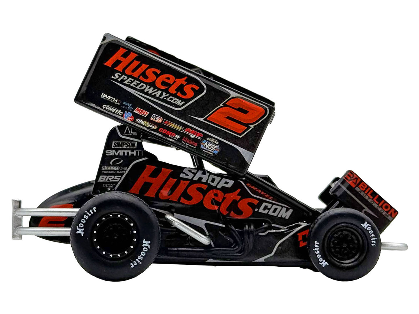 Winged Sprint Car #2 David Gravel "Husets Speedway - Big Game Motorsports" (2026) 1/50 Diecast Model Car