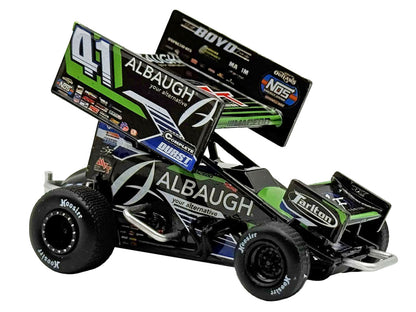 Winged Sprint Car #41 Carson Macedo "Albaugh" Jason Johnson Racing (2026) 1/50 Diecast Model Car