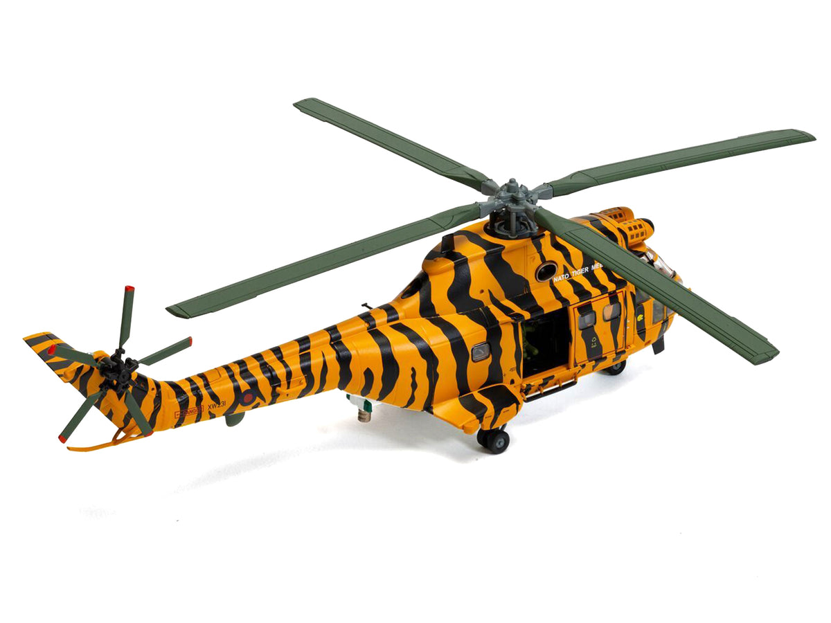 Westland Puma HC-1 Helicopter "No. 230 Squadron NATO Tiger Meet livery RIAT" (2005) Royal Air Force "The Aviation Archive" Series 1/72 Diecast Model