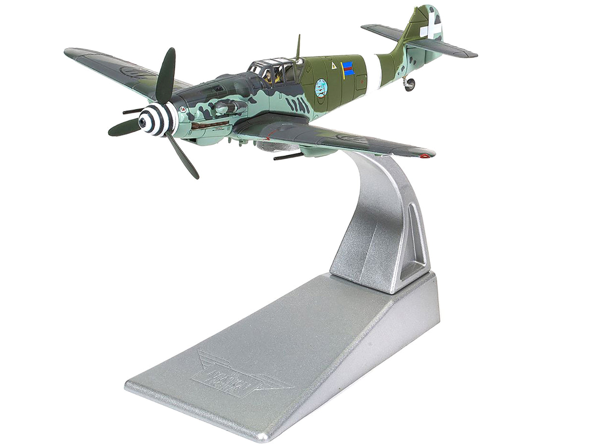 Messerschmitt Me109G-6 (Trop) Fighter Aircraft "Maggiore Antonio Vizzotto 150 Gruppo Gigi Tre Osei Regia Aeronautica Sicily" (July 1943) "The Aviation Archive" Series 1/72 Diecast Model