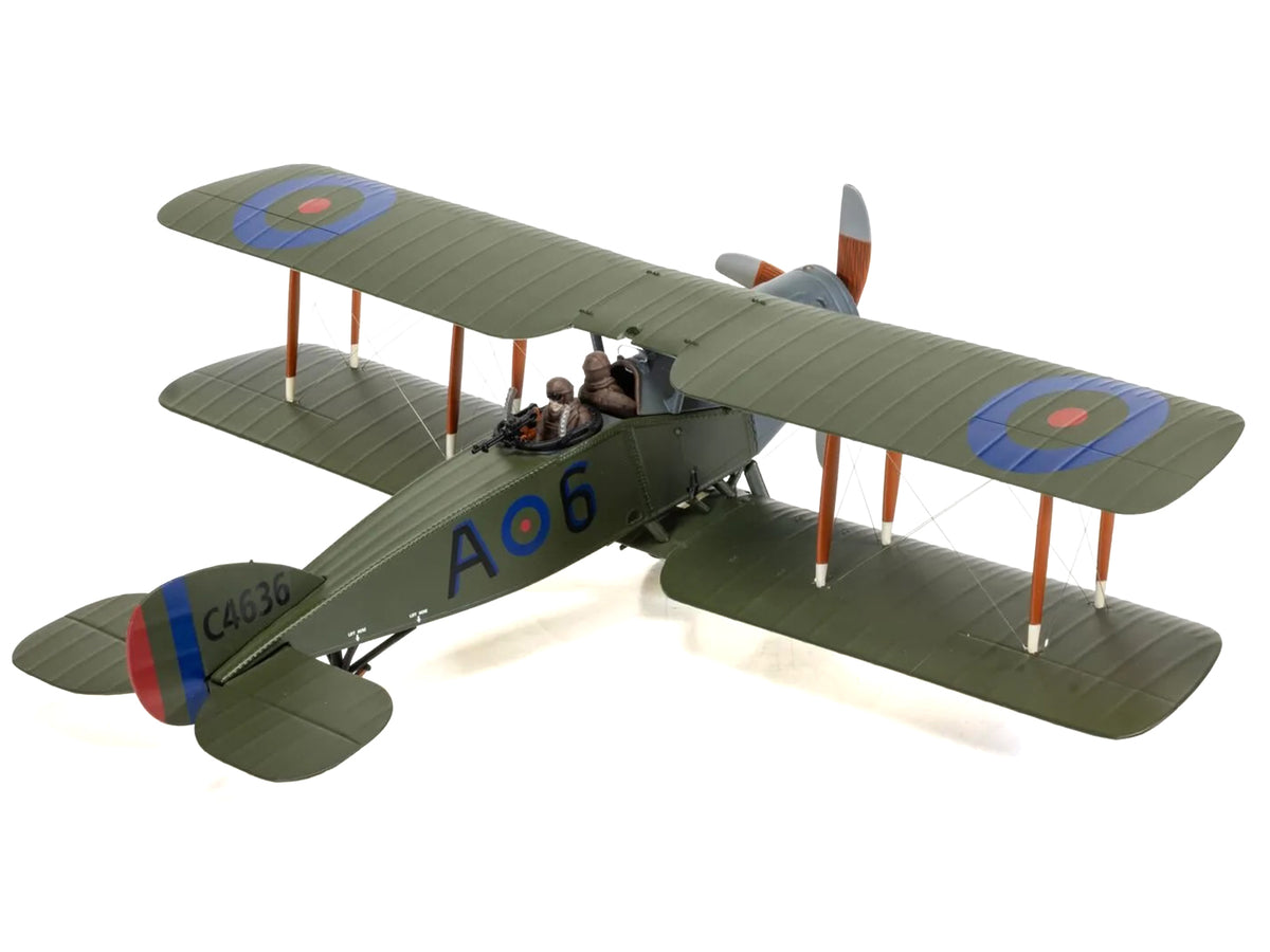 Bristol F-2B Fighter Aircraft "C4636 Devil-in-the-Dusk No. 39 Squadron" (1918) Royal Flying Corps "The Aviation Archive" Series 1/48 Diecast Model