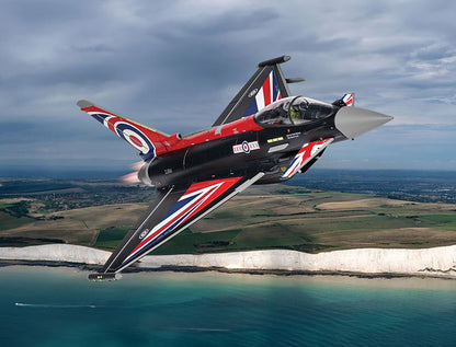 Eurofighter Typhoon FGR4 Aircraft "Blackjack RAF Typhoon Display Aircraft" (2022) British Royal Air Force "The Aviation Archive" Series 1/48 Diecast Model