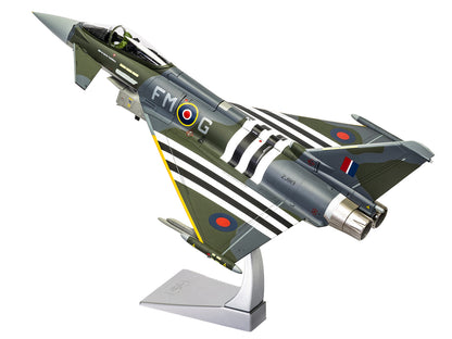 Eurofighter Typhoon FGR4 Fighter Aircraft "ZJ913 FM-G Moggy D-Day 80th Anniversary Display Scheme" (2024) Royal Air Force "The Aviation Archive" Series 1/48 Diecast Model