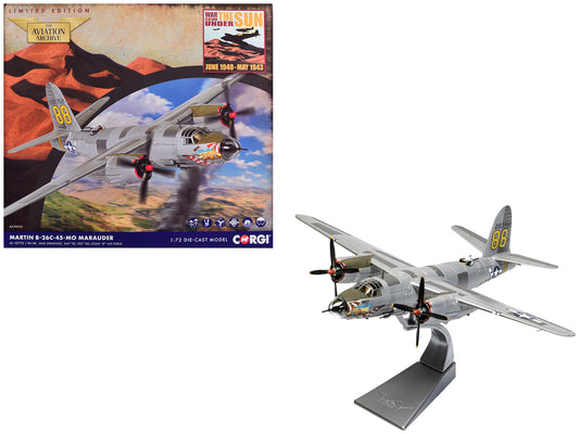 Martin B-26C-45-MO Marauder Aircraft "42-107752 Miss Arkansas 444th BS 320th BG 12th Air Force" (1944) United States Army Air Forces "The Aviation Archive" Series 1/72 Diecast Model