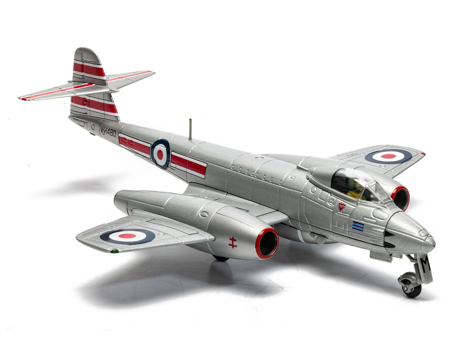 Gloster Meteor F.8 Aircraft "WH480/M Sqn Ldr John ‘Dusty’ Miller DFC No.41 Squadron Biggin Hill" (1951) Royal Air Force "The Aviation Archive" Series 1/72 Diecast Model Car