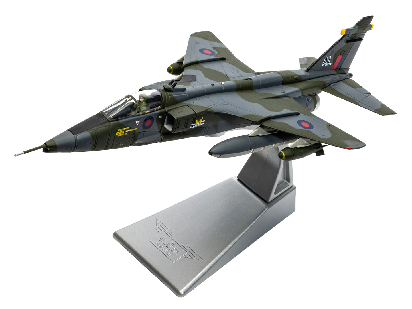 SEPECAT Jaguar GR.1 Aircraft "XX963/AL No.14 Squadron RAF Germany Bruggen" (1976) Royal Air Force "The Aviation Archive" Series 1/72 Diecast Model Car