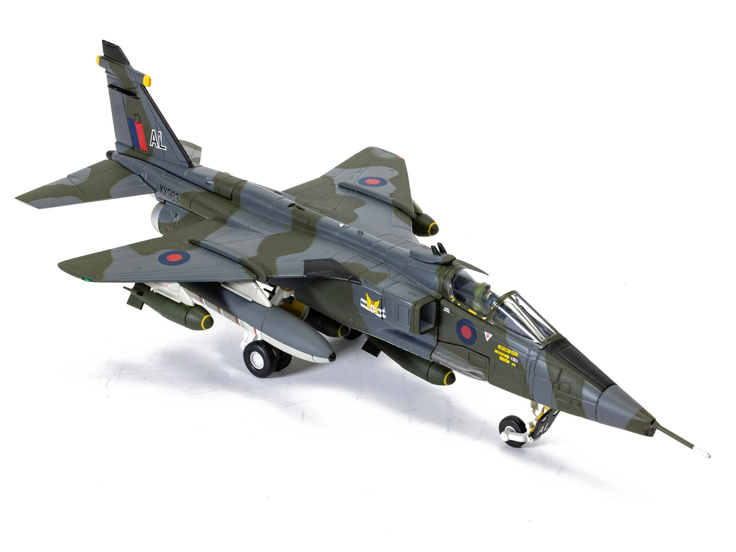 SEPECAT Jaguar GR.1 Aircraft "XX963/AL No.14 Squadron RAF Germany Bruggen" (1976) Royal Air Force "The Aviation Archive" Series 1/72 Diecast Model Car