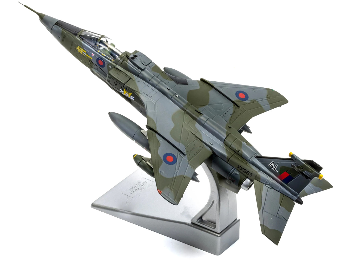 SEPECAT Jaguar GR.1 Aircraft "XX963/AL No.14 Squadron RAF Germany Bruggen" (1976) Royal Air Force "The Aviation Archive" Series 1/72 Diecast Model Car