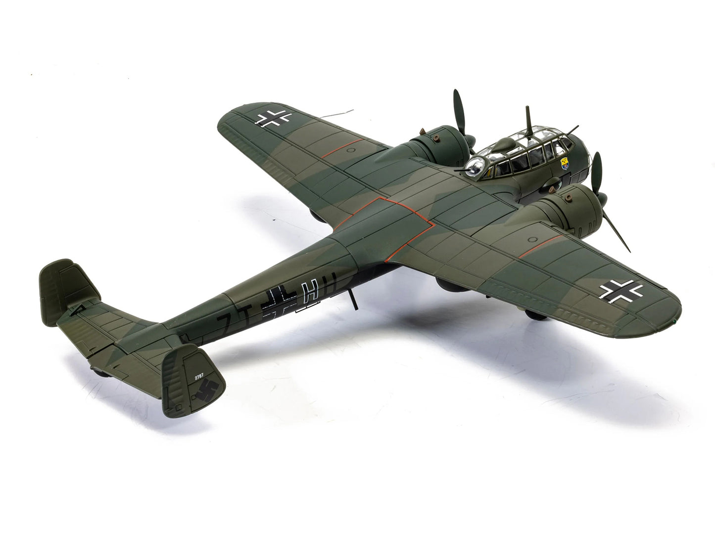 Dornier Do 17Z-5 Aircraft "7T+HH W.Nr.2787 KGR.606 Lannion France" (1940) German Luftwaffe "The Aviation Archive" Series 1/72 Diecast Model Car