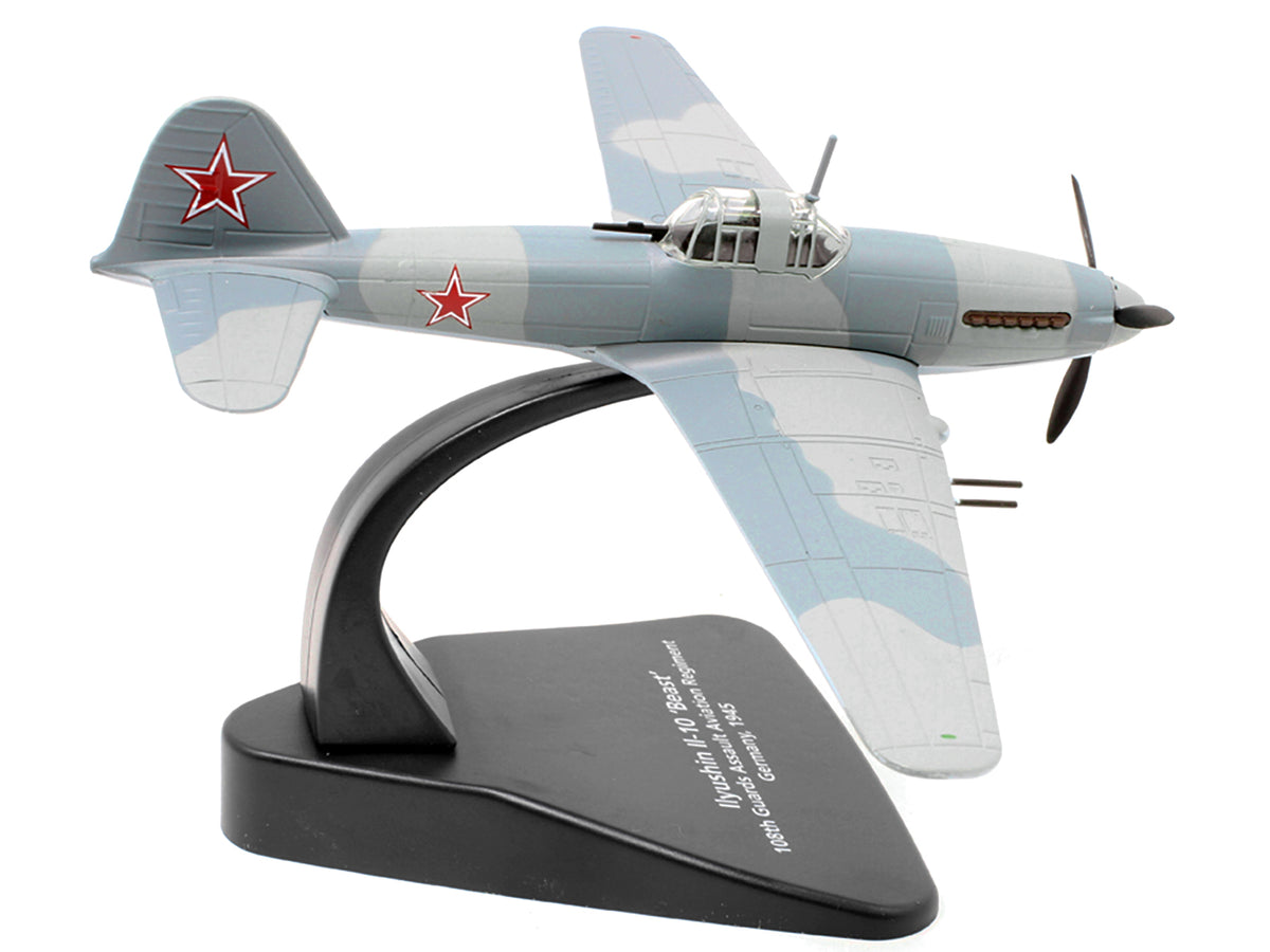 Ilyushin Il-10 "Beast" War Plane 108th Guards Assault Aviation Regiment Germany (1945) "Oxford Aviation" Series 1/72 Diecast Model Airplane
