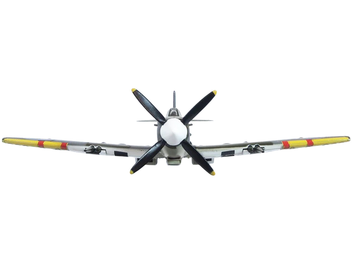 Supermarine Spitfire Mk IXE Fighter Aircraft "21-T 443 Squadron 127 Wing Belgium" (1945) Royal Canadian Air Force "Oxford Aviation" Series 1/72 Diecast Model Airplane