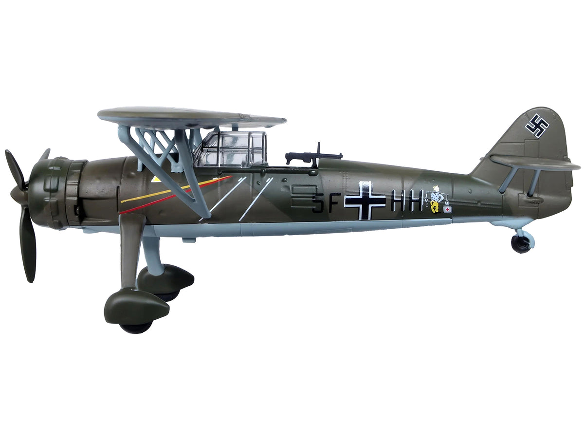 Henschel Hs 126 A-1 Reconnaissance Aircraft "Hannes Gaub Gerd Scroder 1.(H)/14 Invasion of Poland" (1939) German Luftwaffe "Oxford Aviation" Series 1/72 Diecast Model Airplane