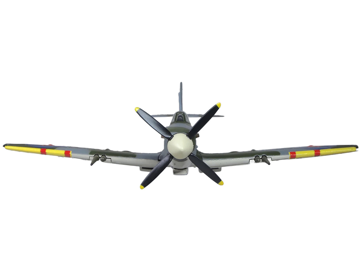Supermarine Spitfire LF MK IXe Fighter Aircraft "TE565 10th (Czech) Fighter Squadron RAF Manston" Royal Air Force 1/72 Diecast Model Airplane