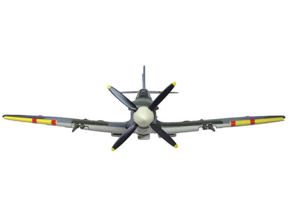 Supermarine Spitfire LF MK IXe Fighter Aircraft "TE565 10th (Czech) Fighter Squadron RAF Manston" Royal Air Force 1/72 Diecast Model Airplane