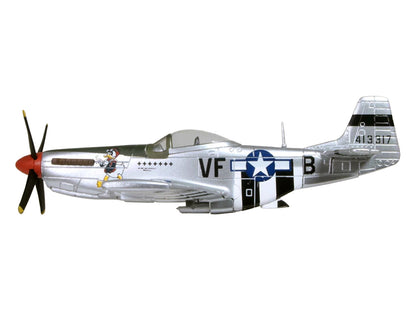 North American P-51D Mustang Fighter Aircraft "Captain Donald Emerson 336th Fighter Squadron 4th Fighter Group 8th AF Debden England" (1944) United States Army Air Forces "Oxford Aviation" Series 1/72 Diecast Model Airplane