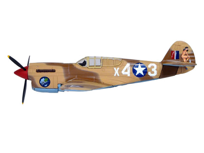 Curtiss Warhawk P-40E Fighter Aircraft "Miss Memphis 85th Fighter Squadron 79th Fighter Group North Africa" (1943) United States Army Air Forces "Oxford Aviation" Series 1/72 Diecast Model Airplane